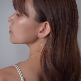 【KOE】14kgfアメリカンピアス ルビー