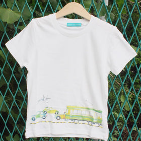 YUIGAHAMA Art T-Shirt Kids' < Train >