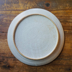 【アトリエキウト】リース　8寸皿　white　陶器